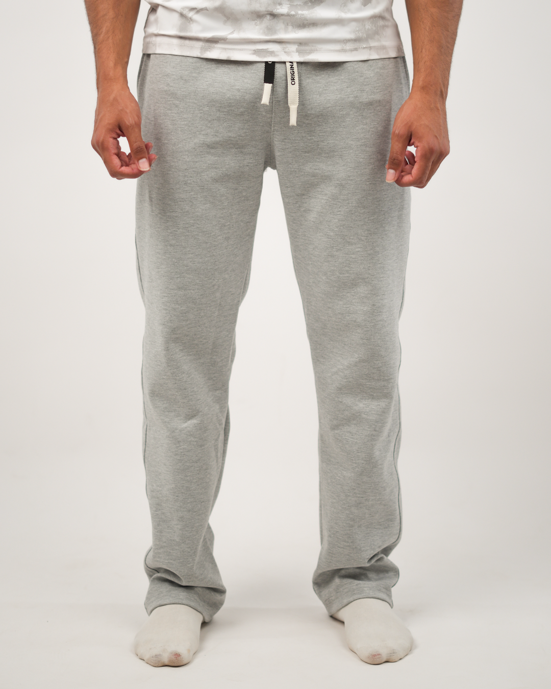 25 Wearing Men Wide Leg Pants Gray1